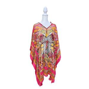 Plus Size 2X Colorful Swim Cover Up Beach Dress Lightweight Resort